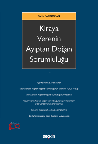 Kiraya Verenin Ayıptan Doğan Sorumluluğu | Tahir Sarıdoğan | Seçkin Ya