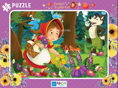 Kırmızı Başlıklı Kız Puzzle 72 Parça | | Blue Focus Yayınları