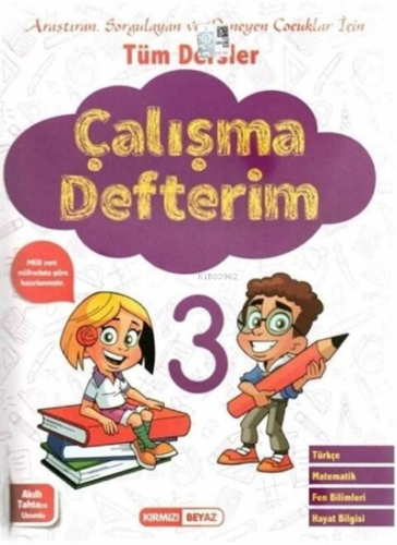 Kırmızı Beyaz 3.Sınıf Çalışma Defteri | Kolektif | Kırmızı Beyaz Yayın