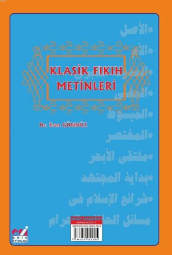 Klasik Fıkıh Metinleri | Eren Gündüz | Emin Yayınları