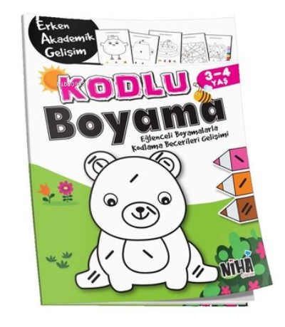 Kodlu Boyama 3 - 4 Yaş | Kolektif | Niha Çocuk