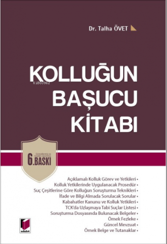 Kolluğun Başucu Kitabı | Talha Övet | Adalet Yayınevi