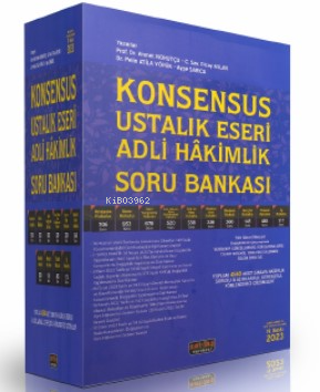 Konsensus Ustalık Eseri Adli Hakimlik Soru Bankası | Ahmet Nohutçu | S