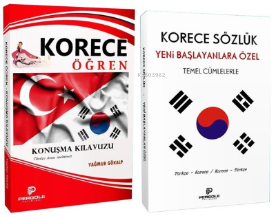 Korece Öğren Seti - 2 Kitap Takım | Bekir Manav | Pergole Yayınları