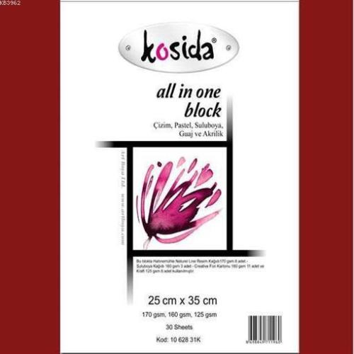 Kosida 25X35 All İn One Block Resim Defteri | | Karışık Eksikler