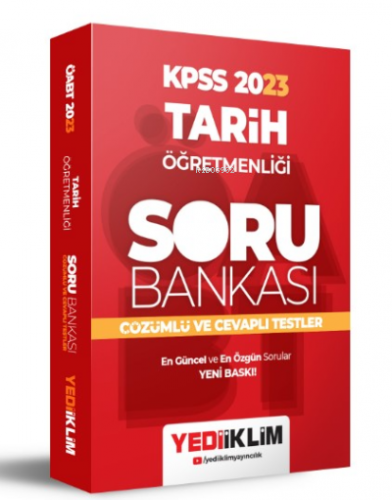 KPSS 2023 Tarih Öğretmenliği Soru Bankası Çözümlü ve Cevaplı Testler |