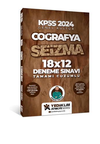 KPSS 2024 Genel Kültür Coğrafya SEİZMA 18X12 Tamamı Çözümlü Deneme Sın