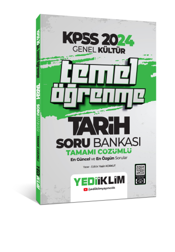 KPSS 2024 Genel Kültür Temel Öğrenme Tarih Tamamı Çözümlü Soru Bankası