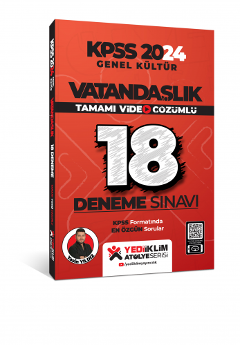 KPSS 2024 Genel Kültür Vatandaşlık Tamamı Video Çözümlü 18 Deneme Sına