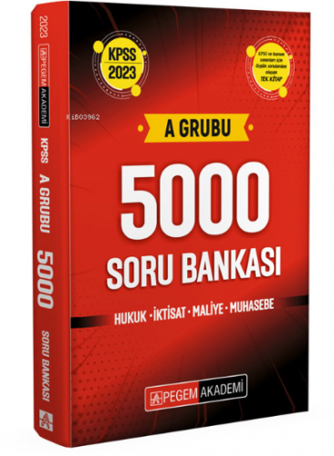 KPSS A Grubu 5000 Soru Bankası | Kolektif | Pegem Akademi Yayıncılık