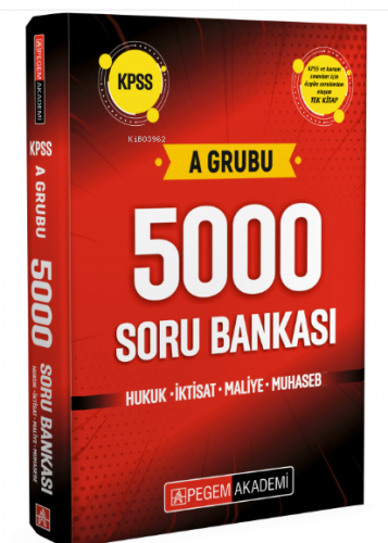 KPSS A Grubu 5000 Soru Bankası | Kolektif | Pegem Akademi Yayıncılık