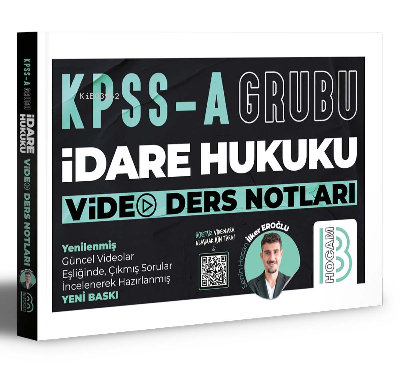 KPSS A Grubu İdare Hukuku Video Ders Notları | İlker Eroğlu | Benim Ho