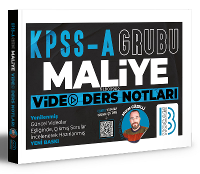 KPSS A Grubu Maliye Video Ders Notları | Murat Güzelli | Benim Hocam Y