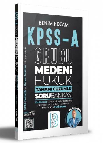 KPSS A Grubu Medeni Hukuk Tamamı Çözümlü Soru Bankası Benim Hocam Yayı