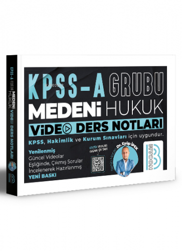 KPSS A Grubu Medeni Hukuk Video Ders Notları | Eyüp İpek | Benim Hocam