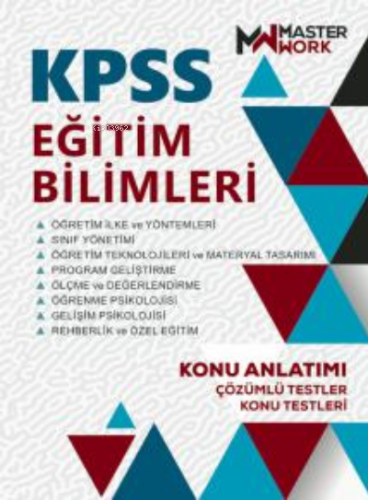 KPSS Eğitim Bilimleri - Konu Anlatımı | Kolektif | MasterWork