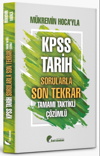 KPSS Tarih Full Tekrar Soru Avı 101 Soru Bankası Çözümlü | Mükremin Ka