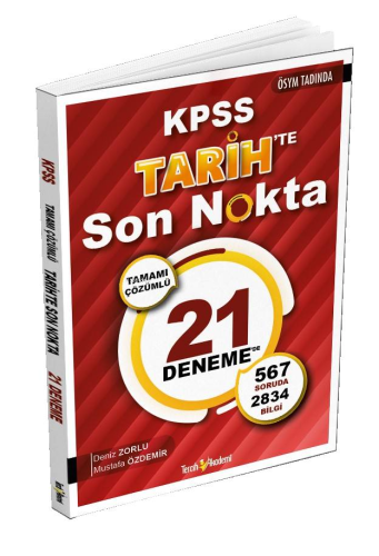 Kpss Tarihte Son Nokta 21 Çözümlü Deneme | Kolektif | Tercih Akademi