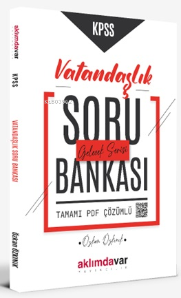 KPSS Vatandaşlık Soru Bankası PDF Çözümlü | Özkan Özkınık | Aklımdavar