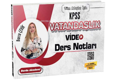 KPSS Vatandaşlık Video Ders Notları Burcu Çevik | Kolektif | KR Akadem