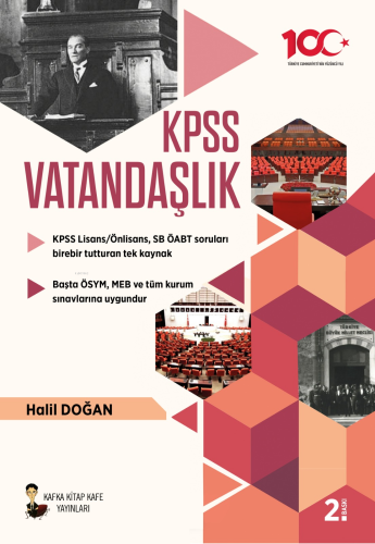 KPSS Vatandaşlık | Halil Doğan | Kafka Kitap Kafe Yayınları