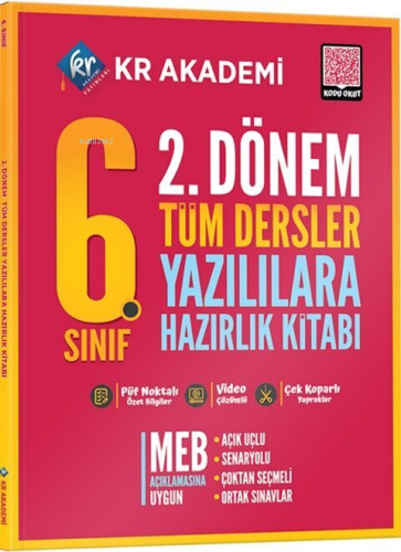 KR Akademi 6. Sınıf 2. Dönem Tüm Dersler Yazılılara Hazırlık Kitabı | 