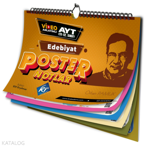 Kr Akademi AYT Edebiyat Poster Notlar | Elif Eryılmaz | KR Akademi