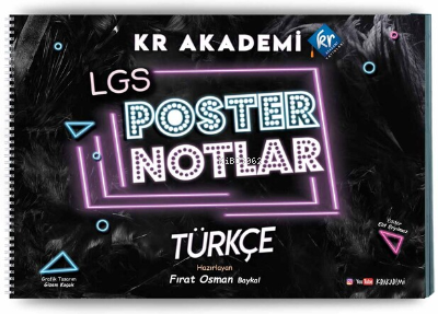 Kr Akademi LGS Türkçe Poster Notları | Kolektif | KR Akademi