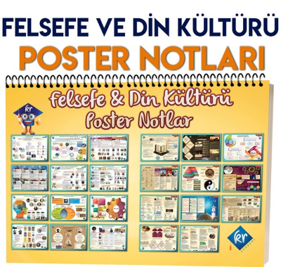 Kr Akademi TYT Felsefe ve Din Kültürü Poster Notlar | Kolektif | KR Ak