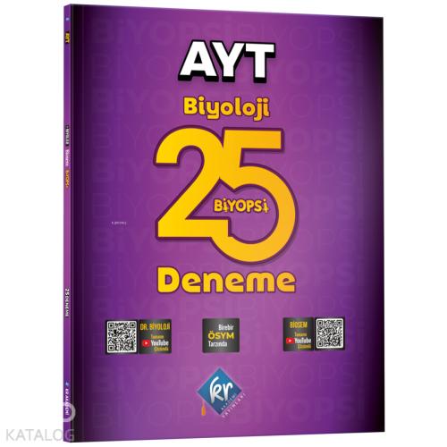 KR Akademi Yayınları Dr. Biyoloji & Biosem AYT Biyoloji Biyopsi 25 Biy