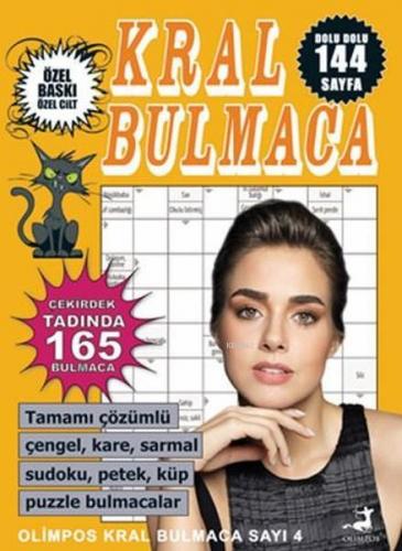 Kral Bulmaca Sayı 4; Tamamı Çözümlü Çengel, Sarmal Sudoku, Petek, Küp 