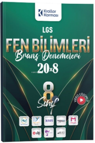 Krallar Karması 8. Sınıf LGS Fen Bilimleri 20 x 8 Branş Denemeleri | K