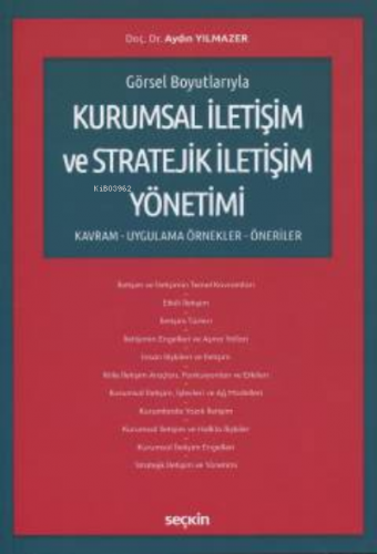 Kurumsal İletişim ve Stratejik İletişim Yönetimi | Aydın Yılmazer | Se