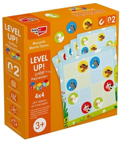 Level Up! 2 - Çiftlik Hayvanları Sudoku | | Dikkat Atölyesi Yayınları