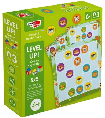 Level Up! 3 - Orman Hayvanları Sudoku | | Dikkat Atölyesi Yayınları