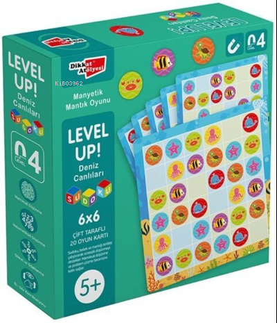 Level Up! 4 - Deniz Canlıları Sudoku | | Dikkat Atölyesi Yayınları