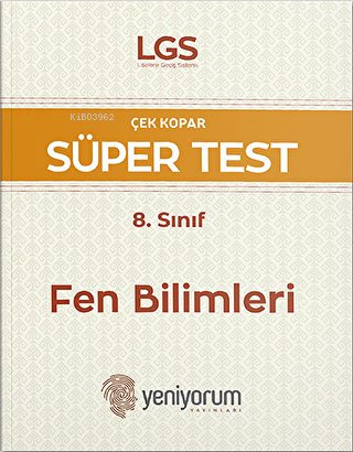 LGS 8. Sınıf Fen Bilimleri Tarihi Çek Kopar Süper Test | Kolektif | Ye