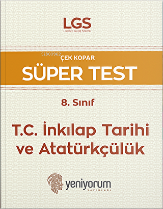 LGS 8. Sınıf İnkılap Tarihi Çek Kopar Süper Test | Kolektif | Yeniyoru