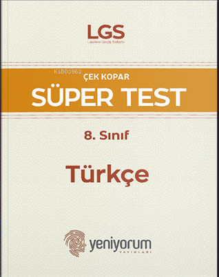 LGS 8. Sınıf Türkçe Çek Kopar Süper Test Yeni Yorum Yayınları | Kolekt