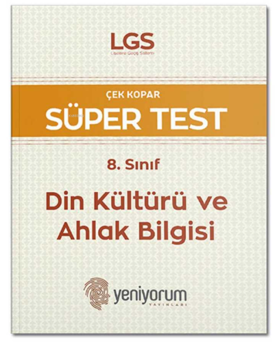 LGS Çek Kopar Süper Test 8. Sınıf Din Kültürü ve Ahlak Bilgisi | Kolek