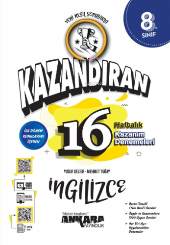 LGS Kazandıran 16 Haftalık İngilizce Kazanım Denemeleri | Yusuf Delier