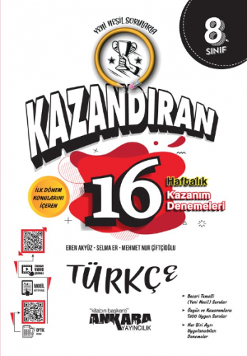 LGS Kazandıran 16 Haftalık Türkçe Kazanım Denemeleri | Kolektif | Anka