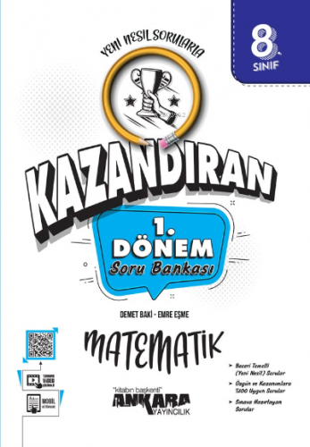 LGS Kazandıran 8.Sınıf 1.Dönem Matematik Soru Bankası | Emre Eşme | An