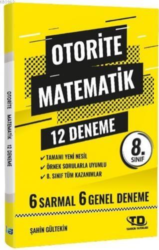 LGS Matematik 8. Sınıf 12 Deneme Otorite | Şahin Gültekin | Tandem Yay