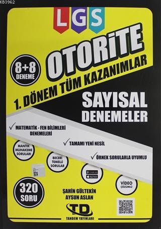 LGS Otorite 1. Dönem Sayısal Denemeler 8+8 Deneme | Kolektif | Tandem 