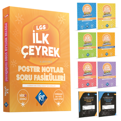 Lgs Poster Notlar Soru Fasikülleri İlk Çeyrek | Kolektif | KR Akademi