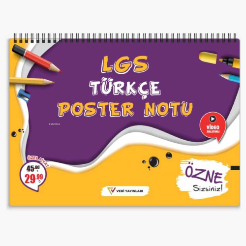 LGS Türkçe Poster Notu | Kolektif | Veri Yayınevi