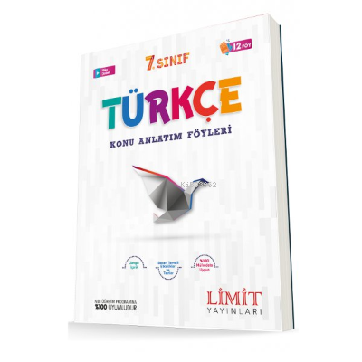 Limit 7.Sınıf Türkçe Konu Bitirme Föyü | Kolektif | LMT Limit Yayınlar