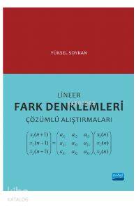 Lineer Fark Denklemleri Çözümlü Alıştırmaları | Yüksel Soykan | Nobel 