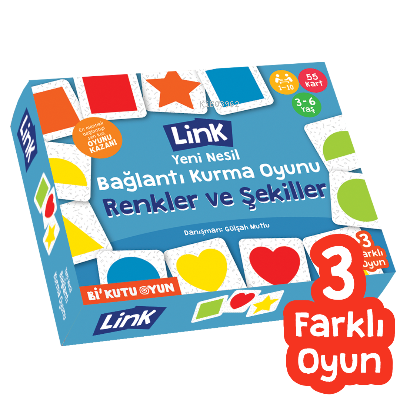 Link - Renkler Şekiller Bağlantı Kurma Oyunu | Kolektif | Bi Kutu Oyun